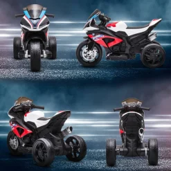 HOMCOM Kinder-Elektromotorrad rot B/H/L: ca. 42x54x82,5 cm