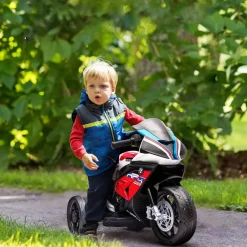 HOMCOM Kinder-Elektromotorrad rot B/H/L: ca. 42x54x82,5 cm