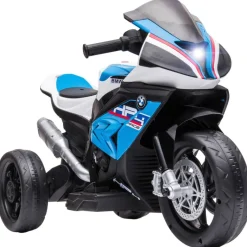 HOMCOM Kinder-Elektromotorrad blau B/H/L: ca. 42x54x82,5 cm