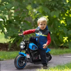 HOMCOM Kinder-Elektromotorrad schwarz B/H/L: ca. 42x57x76 cm