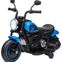HOMCOM Kinder-Elektromotorrad schwarz B/H/L: ca. 42x57x76 cm