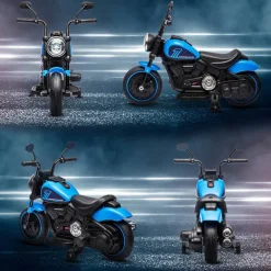 HOMCOM Kinder-Elektromotorrad schwarz B/H/L: ca. 42x57x76 cm