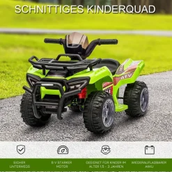 HOMCOM Kinder-Elektroquad grün B/H/L: ca. 44x42x66 cm