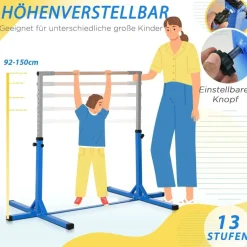 HOMCOM Kinder-Gymnastikstange B/H/L: ca. 121x150x194 cm
