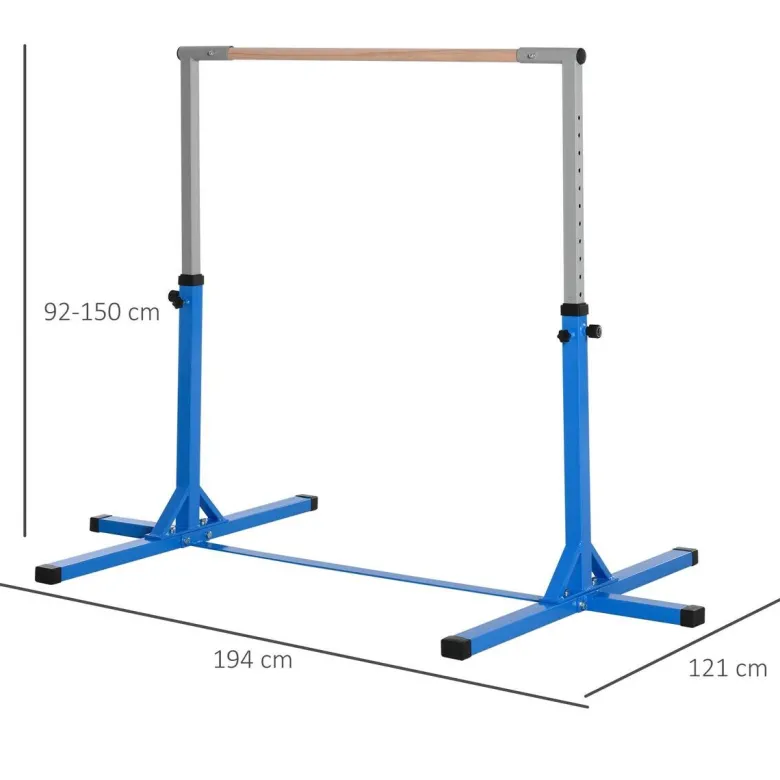 HOMCOM Kinder-Gymnastikstange B/H/L: ca. 121x150x194 cm