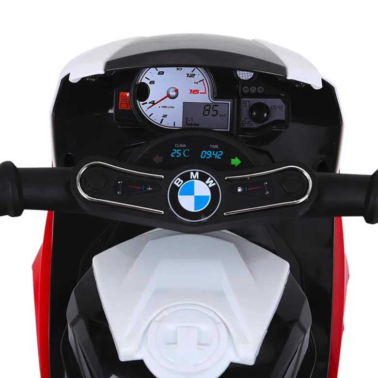 HOMCOM Kindermotorrad BMW S1000RR weiß B/H/L: ca. 37x44x66 cm