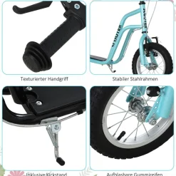 HOMCOM Kinderroller blau
