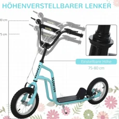 HOMCOM Kinderroller blau