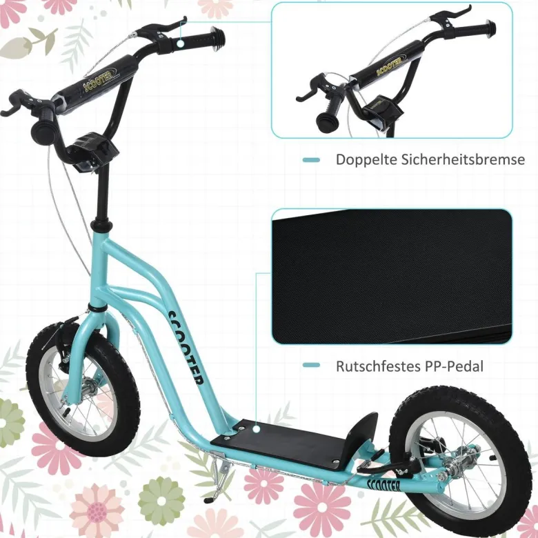 HOMCOM Kinderroller blau
