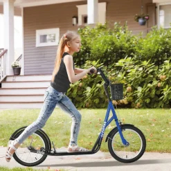 HOMCOM Kinderroller blau