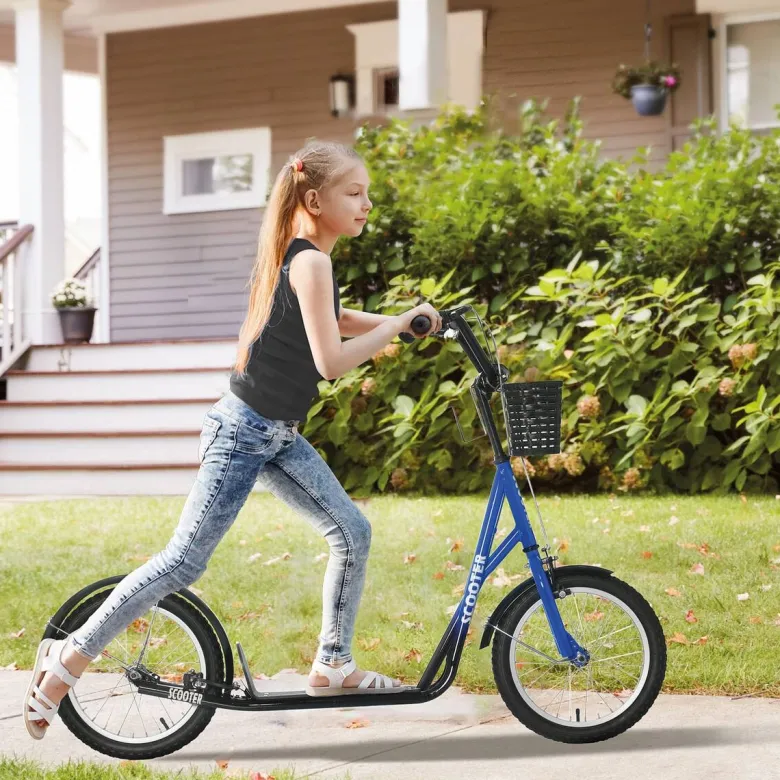 HOMCOM Kinderroller blau