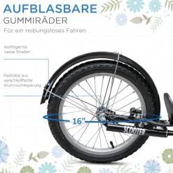 HOMCOM Kinderroller blau