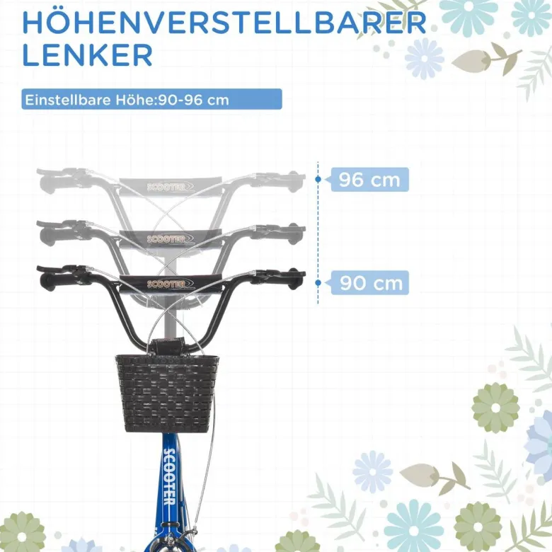 HOMCOM Kinderroller blau