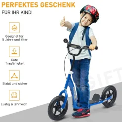 HOMCOM Kinderroller blau