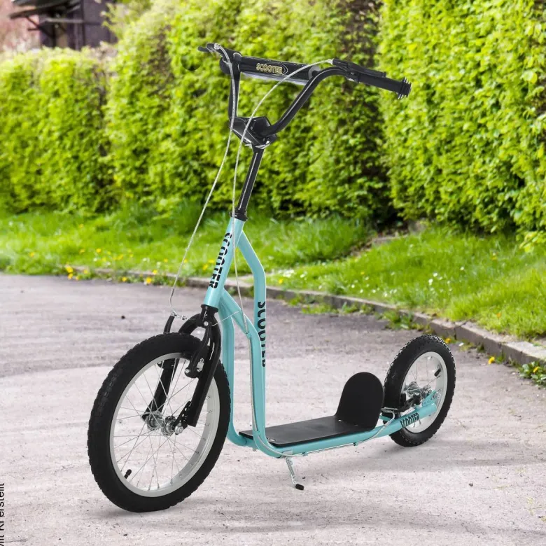 HOMCOM Kinderroller hellblau B/H/L: ca. 58x94x135 cm
