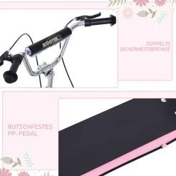 HOMCOM Kinderroller pink