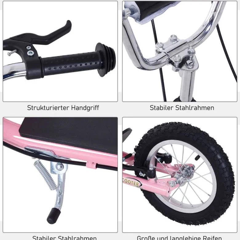 HOMCOM Kinderroller pink