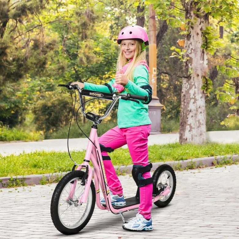 HOMCOM Kinderroller pink