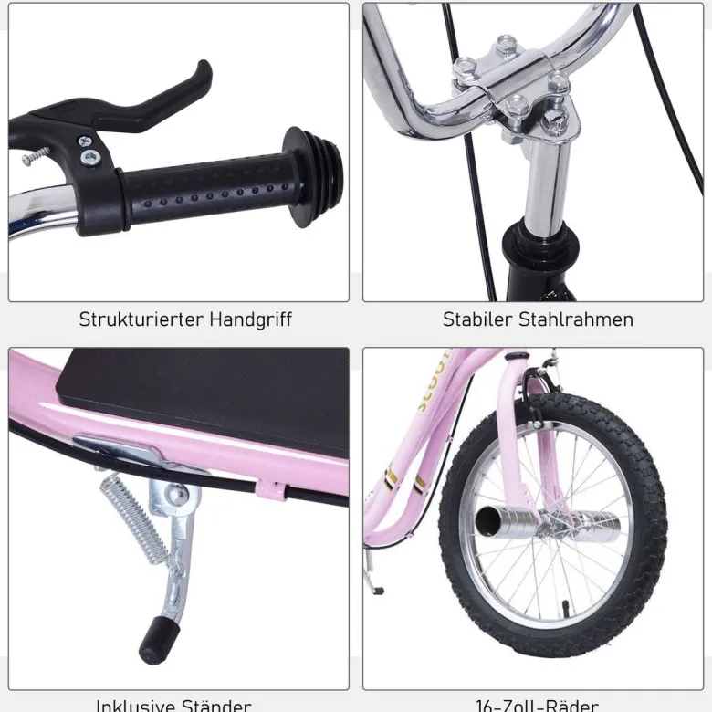 HOMCOM Kinderroller rosa