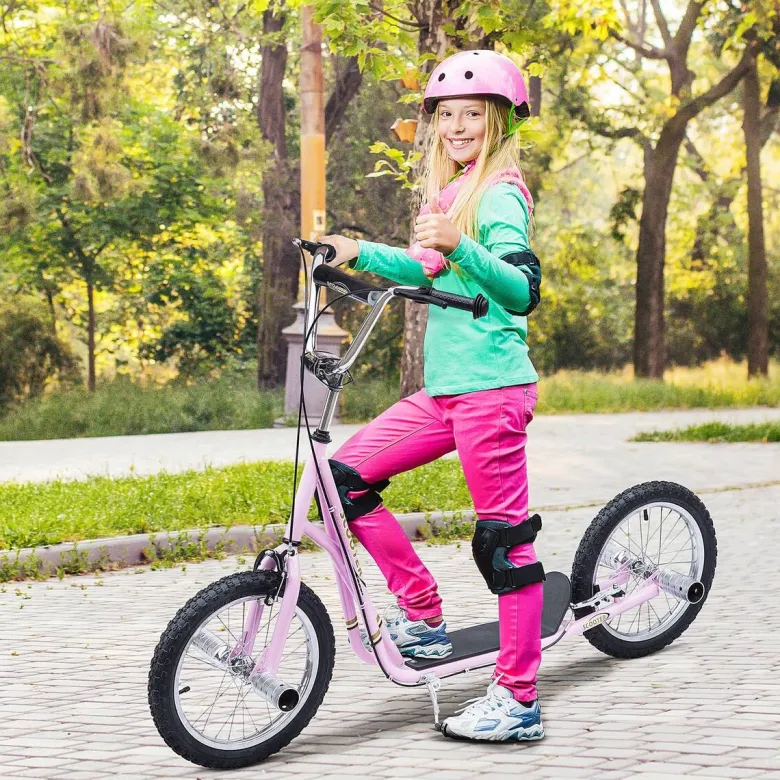 HOMCOM Kinderroller rosa