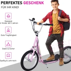 HOMCOM Kinderroller rosa