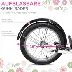 HOMCOM Kinderroller rosa