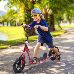 HOMCOM Kinderroller rot