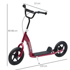 HOMCOM Kinderroller rot