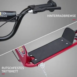 HOMCOM Kinderroller rot