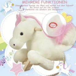 HOMCOM Kinder-Schaukelpferd B/H/L: ca. 28x57x70 cm