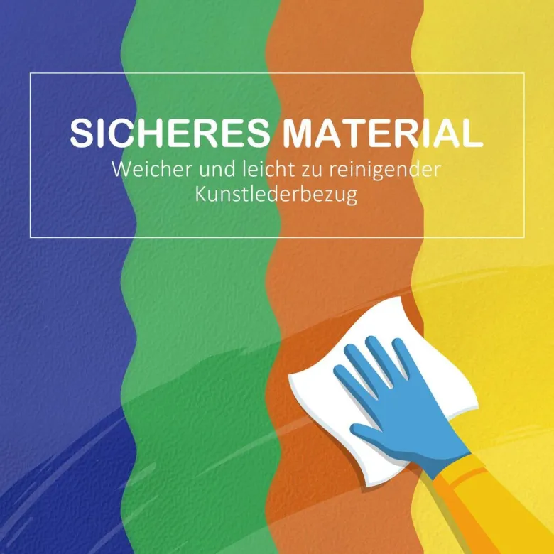 HOMCOM Kinder Softbausteine 7-tlg. B/H/L: ca. 40x60x11 cm