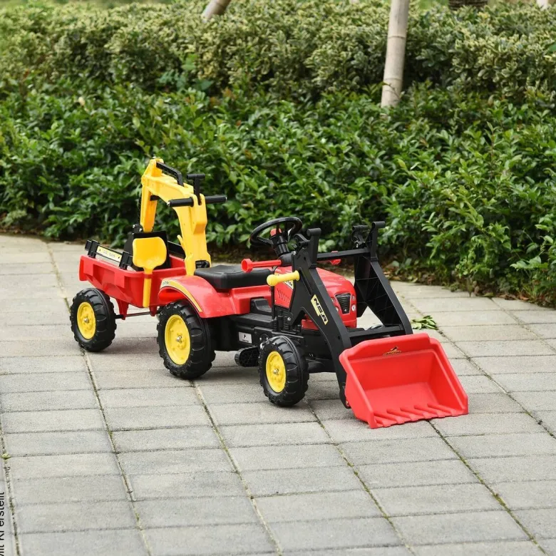 HOMCOM Kinder-Tretbagger B/H/L: ca. 42x59x179 cm