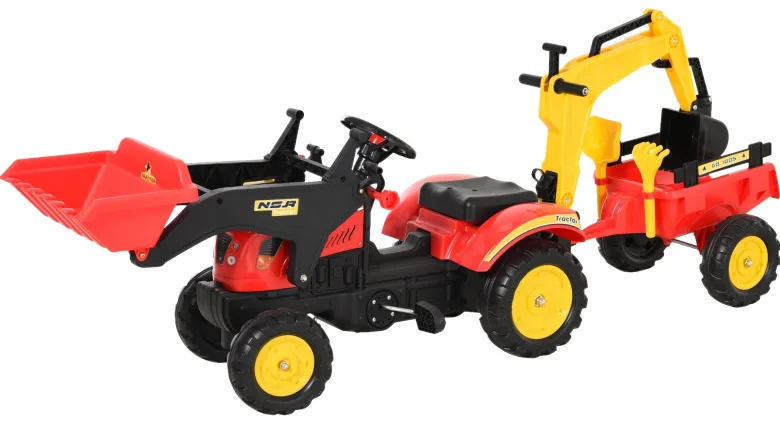 HOMCOM Kinder-Tretbagger B/H/L: ca. 42x59x179 cm