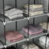 HOMCOM Kleiderschrank dunkelgrau Polypropylen B/H/L: ca. 42,5x166x169,5 cm