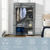 HOMCOM Kleiderschrank grau Polypropylen B/H/L: ca. 43x103x162,5 cm