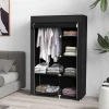 HOMCOM Kleiderschrank schwarz Polypropylen B/H/L: ca. 43x103x162,5 cm