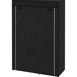 HOMCOM Kleiderschrank schwarz Polypropylen B/H/L: ca. 43x103x162,5 cm