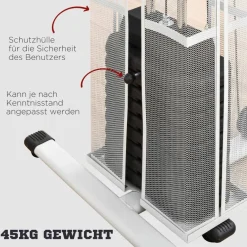 HOMCOM Kraftstation weiß Stahl B/H/L: ca. 110x210x150 cm