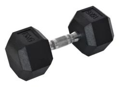 HOMCOM Kurzhantel schwarz Gummi B/H/T: ca. 15,5x10,4x15,5 cm
