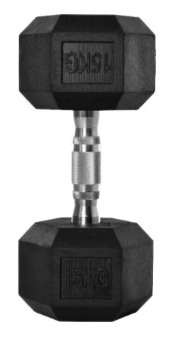 HOMCOM Kurzhantel schwarz Gummi B/H/T: ca. 15,5x10,4x15,5 cm