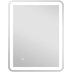 HOMCOM LED-Bad-Spiegel silber B/H/L: ca. 60x4x80 cm