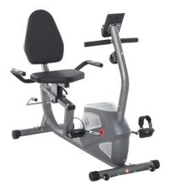 HOMCOM Liegeergometer grau Metall B/H/L: ca. 62,5x38x136 cm
