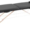 HOMCOM Massageliege schwarz Holz B/H/L: ca. 60x186x58 cm