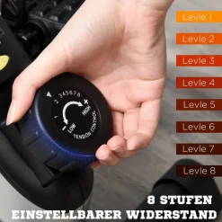 HOMCOM Mini Heimtrainer silber Kunststoff B/H/L: ca. 44x34x53 cm