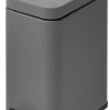 HOMCOM Mülleimer grau B/H/L: ca. 14x29,2x32 cm