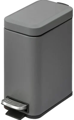 HOMCOM Mülleimer grau B/H/L: ca. 14x29,2x32 cm