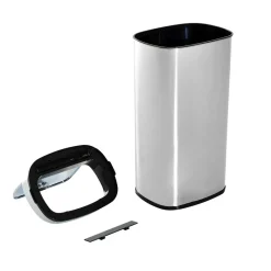 HOMCOM Mülleimer mit Sensor silber B/H/L: ca. 25x84x33 cm