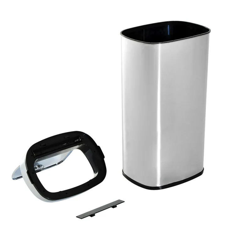 HOMCOM Mülleimer mit Sensor silber B/H/L: ca. 25x84x33 cm