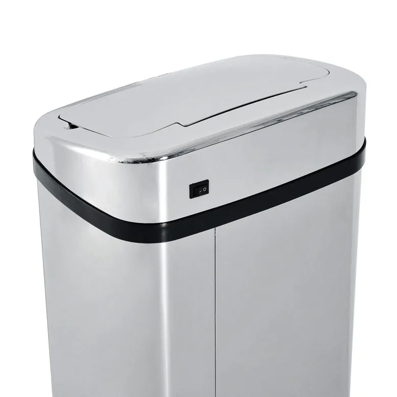 HOMCOM Mülleimer mit Sensor silber B/H/L: ca. 25x84x33 cm
