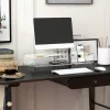 HOMCOM Monitorständer transparent